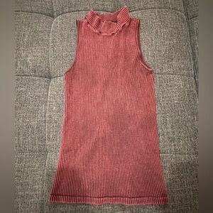 Intimately Free People Ribbed Mock Sleeveless Tank Top (Size Xsmall/Small)